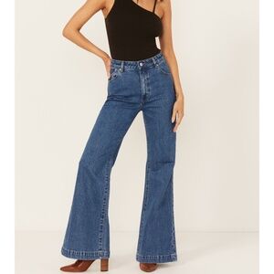 ROLLA's SAILOR High Rise Wide Leg Jeans in Ashley Blue US 28
